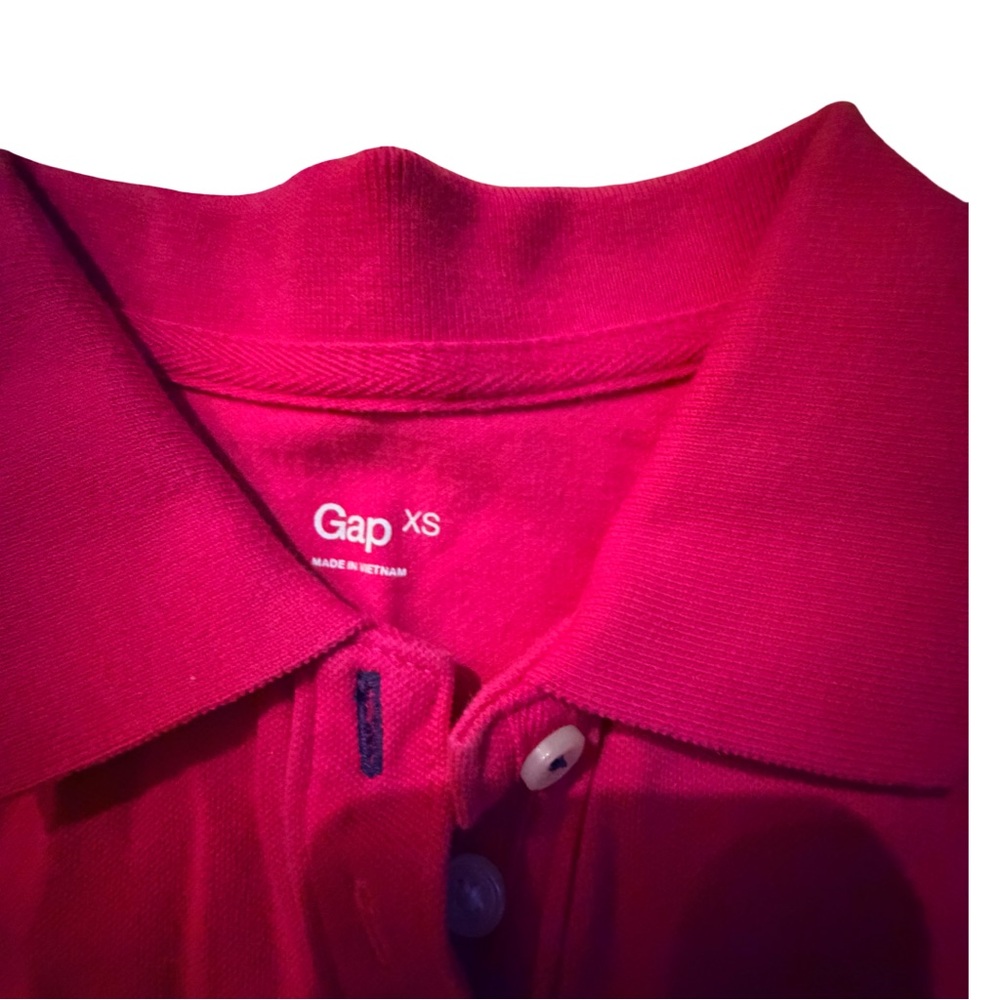 Gap‎ Fit Pink Short Sleeve Collared Polo Shirt Size XS - Picture 5 of 5